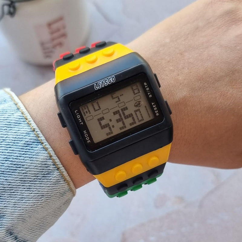 Reloj tipo LEGO - Reloj digital LETSGO