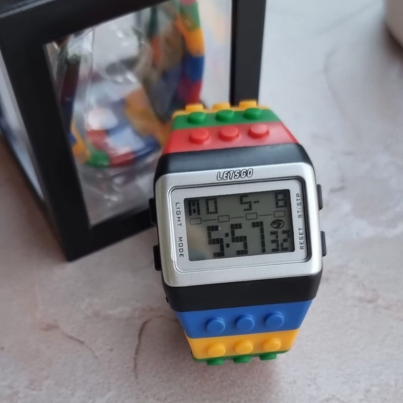 Reloj tipo LEGO - Reloj digital LETSGO